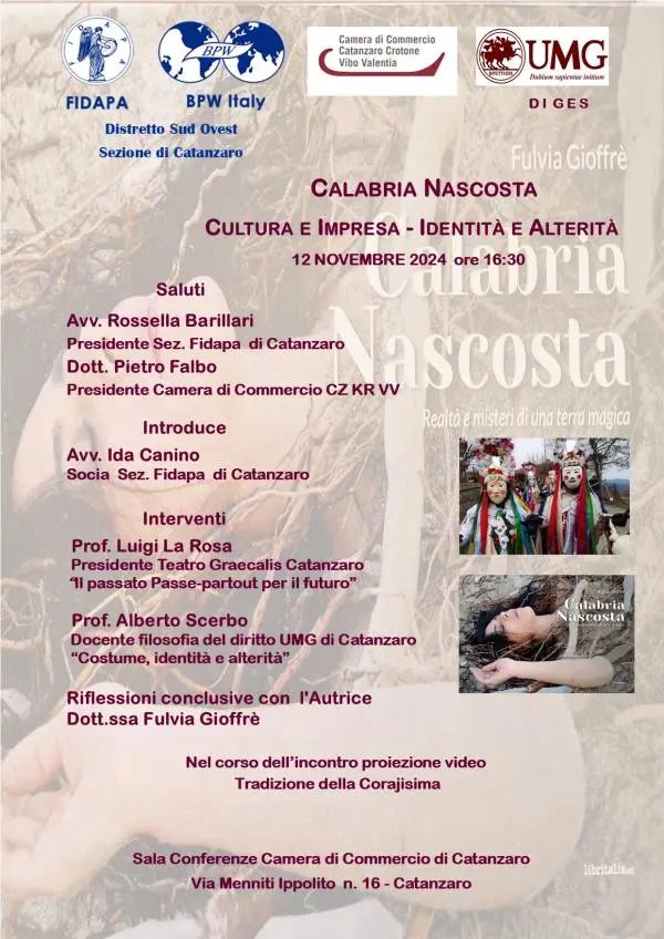 Catanzaro, Fidapa con Camera di commercio e Umg per scoprire la Calabria nascosta  
