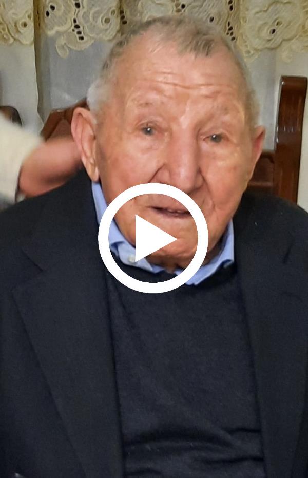 Un secolo di storia, Vallefiorita festeggia i 100 anni di Giuseppe Bruno 