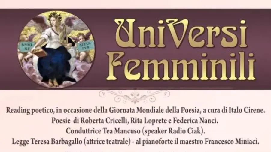 images Giornata mondiale della Poesia, a Catanzaro il reading poetico dedicato agli "UniVersi femminili"