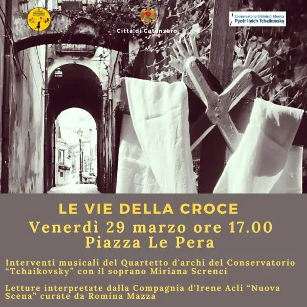 Le vie della Croce, domani a Catanzaro l'evento in piazza Le Pera prima della Naca