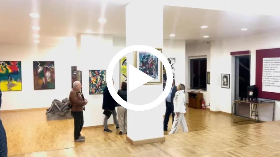 Catanzaro, inaugurazione della mostra d'arte dell'artista Fedhan Omar 