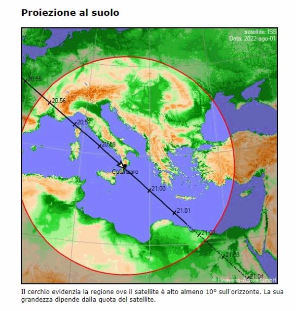 images Catanzaro, lunedì sarà visibile il passaggio in cielo della Stazione Spaziale Internazionale