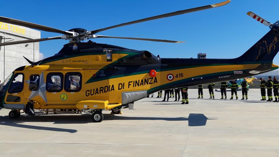 images Lamezia Terme. Consegnato alla Guardia di Finanza un nuovo elicottero che consentirà di vigilare ed agire senza essere visti