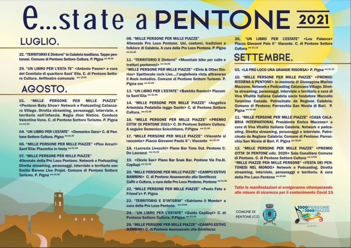 images Ritorna “E…state a Pentone”: il programma con tutti gli eventi 