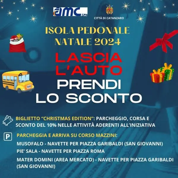 A Catanzaro "Lascia l’auto e prendi lo sconto": la campagna di mobilità per Natale (I DETTAGLI)