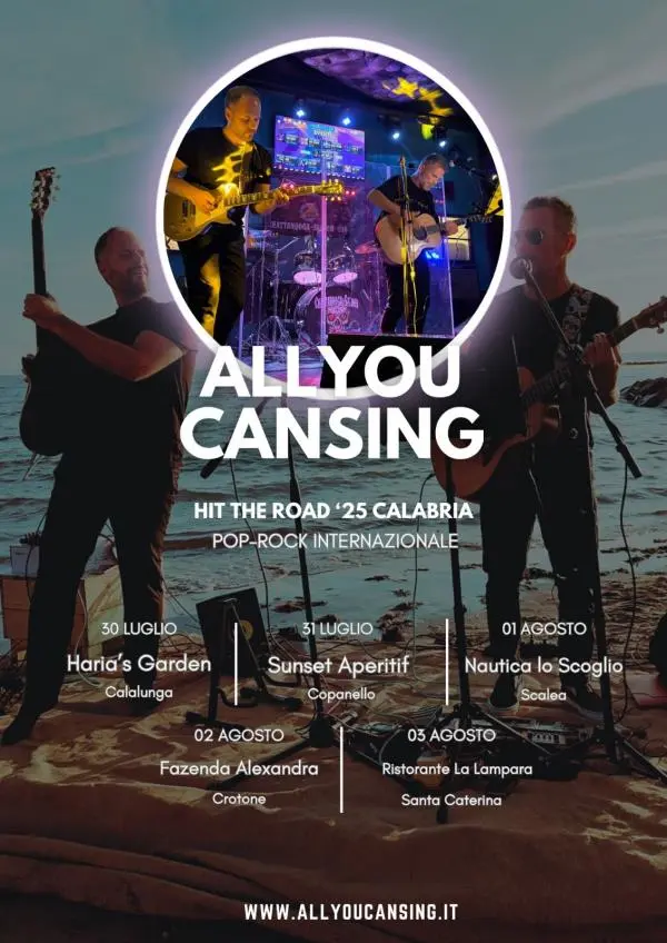 Hit the Road 2025 in Calabria, 5 concerti del duo pop-rock internazionale Allyoucansing