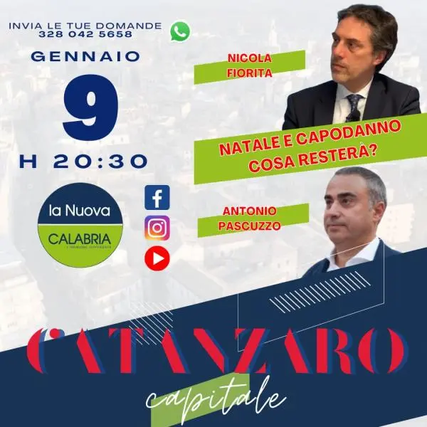 Catanzaro Capitale, il resoconto degli eventi natalizi e Fiorita a metà percorso (DIRETTA 20.30)