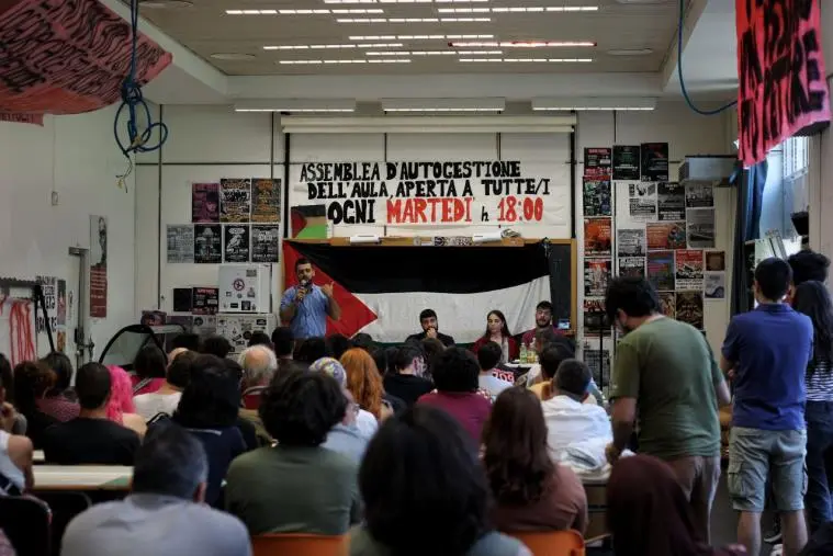 All'Unical la manifestazione per sostenere la Global Sumud Flotilla e il popolo Palestinese
