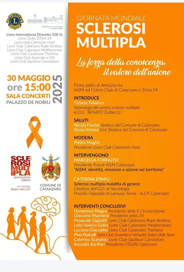 Catanzaro celebra la Giornata Mondiale della Sclerosi Multipla