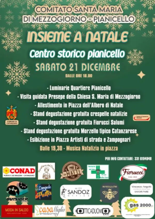 Catanzaro, "Insieme a Natale" con il Comitato S. Maria di Mezzogiorno-Pianicello 