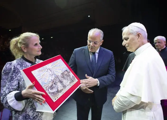 Giubileo dei sacerdoti e seminaristi, l'orafo Affidato incontra Papa Leone XIV 