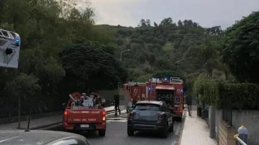 Catanzaro, paura a Santa Maria: in fiamme alcune villette a schiera 