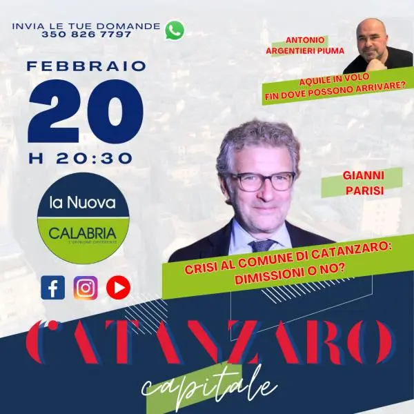 images Catanzaro Capitale tra politica e calcio. Ospiti Parisi e Argentieri Piuma (DIRETTA 20.30)
