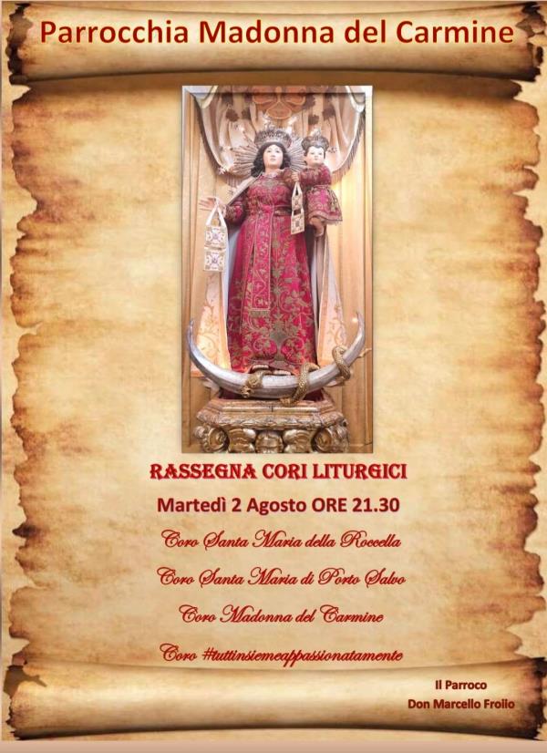 images Domani alla Chiesa del Carmine rassegna di Cori liturgici