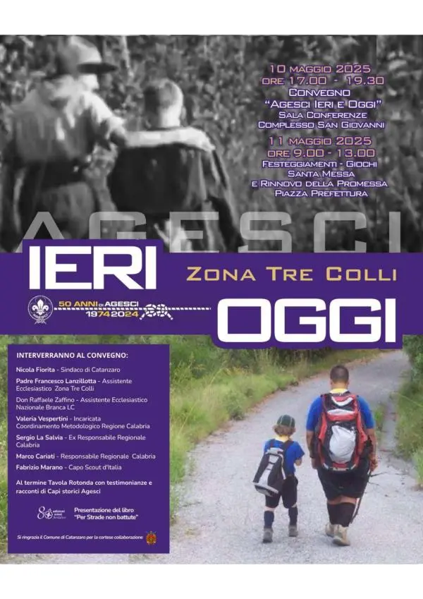 Domani 10 maggio a Catanzaro i festeggiamenti per i 50 anni di Agesci