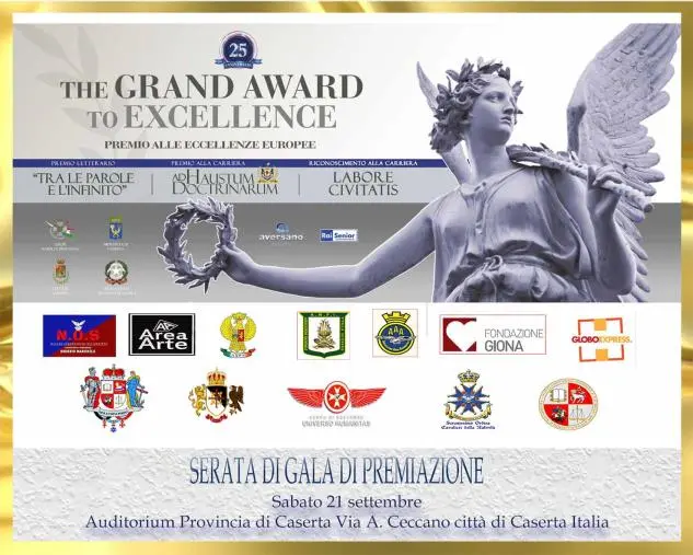 images Il 21 settembre il XXV anniversario per “The Grand Award to Excellence”
