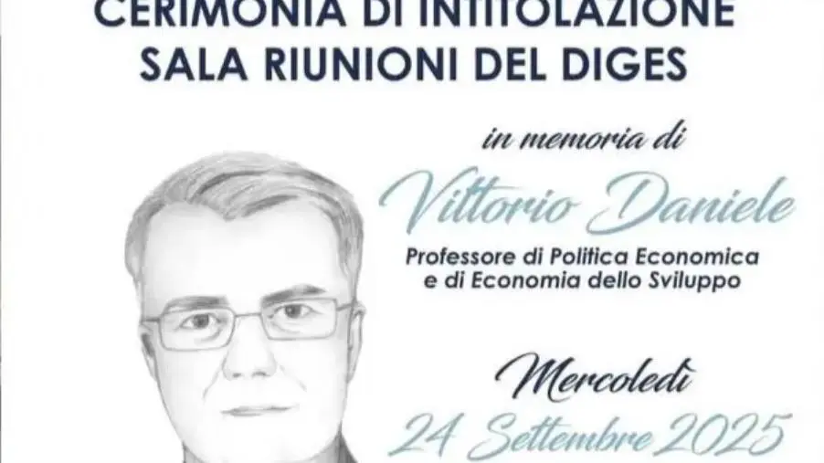 Catanzaro, l'UMG intitolerà la sala riunioni del Diges al compianto prof Daniele