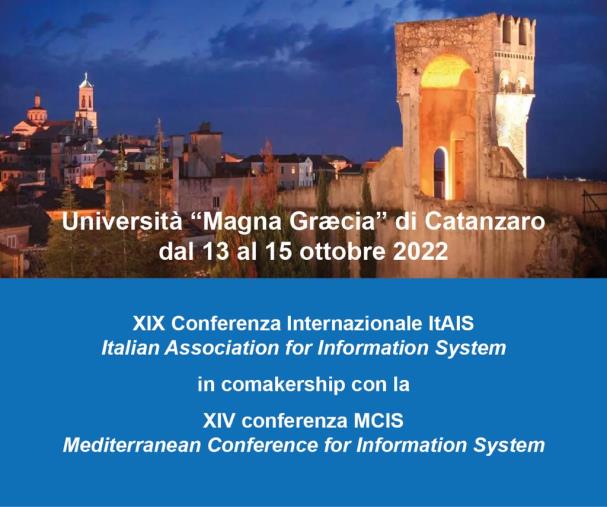 Catanzaro, sistemi informativi aziendali: conferenza ItAIS&MCIS prima volta al Sud Italia