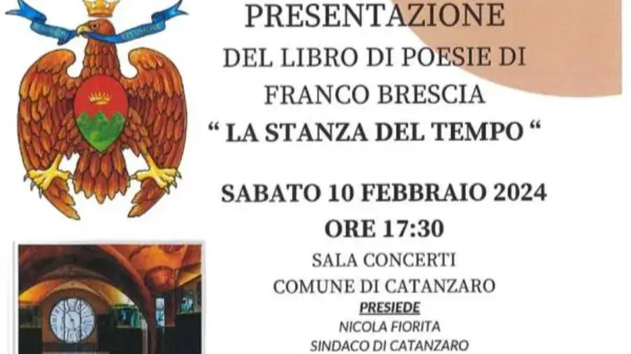 images Catanzaro, sabato la presentazione del libro di poesie di Franco Brescia