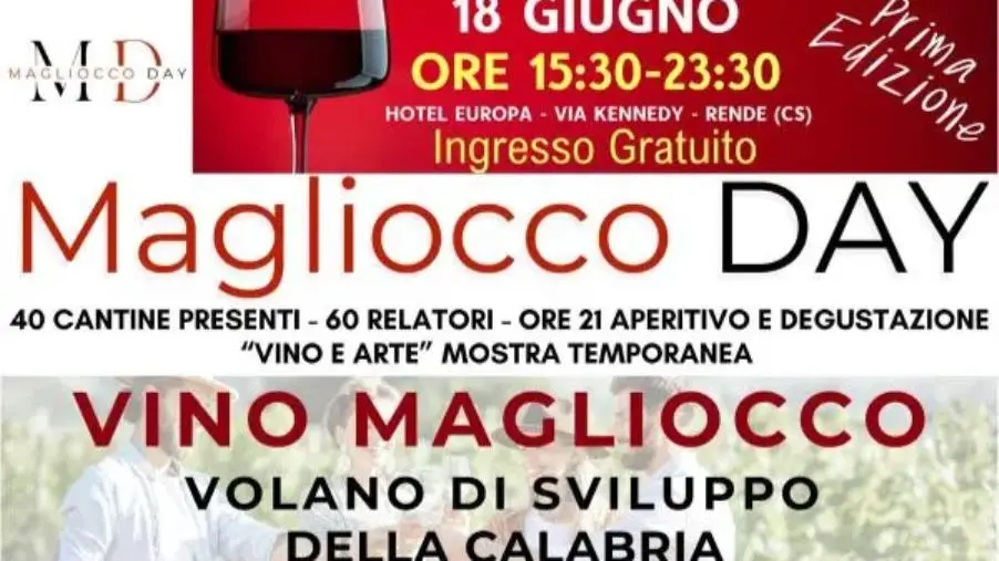 images Magliocco day a Rende: al via un'esperienza unica tra vino, enogastronomia e sostenibilità   