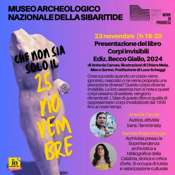 Violenza di genere, un mese di dibattiti e confronto al Museo archeologico nazionale della Sibaritide