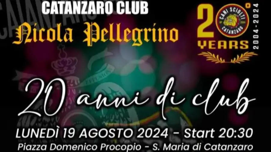 Il quartiere di Santa Maria si tinge di giallorosso per il ventennale del "Catanzaro Club - Nicola Pellegrino" 