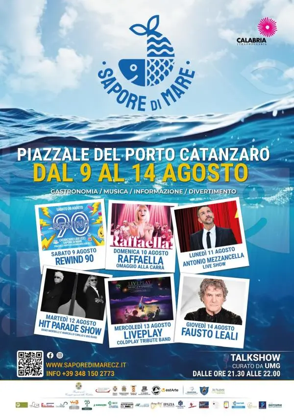 Sapore di Mare accende l’estate di Catanzaro: domani il primo appuntamento con “Rewind 90”