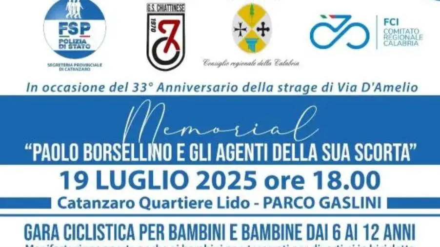 Al Parco Gaslini l'iniziativa “Pedalando in legalità” in ricordo di Paolo Borsellino