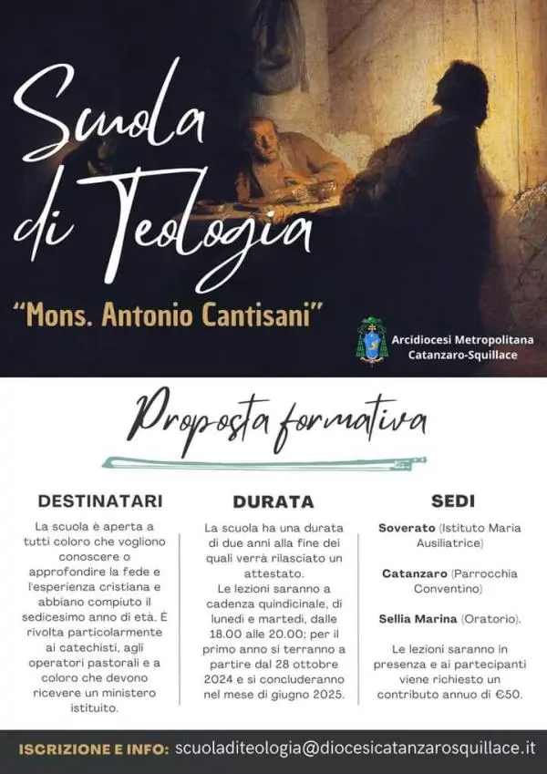 images Arcidiocesi di Catanzaro-Squillace, nasce la Scuola di Teologia "Mons. Antonio Cantisani"