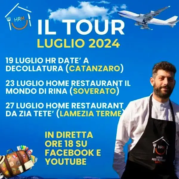 Home Restaurant Hotel Experience Tour, un Viaggio tra Sapori e 
Tradizioni: domani a Soverato