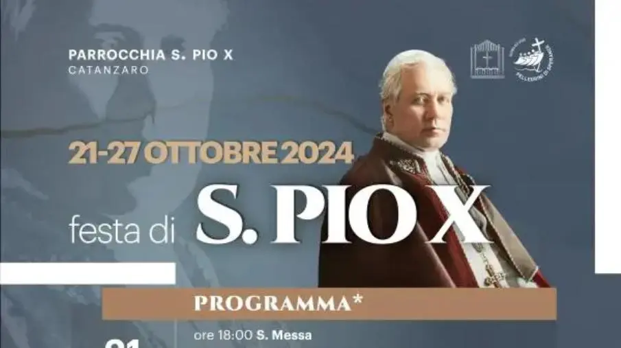 Catanzaro, i festeggiamenti in onore di San Pio X nella parrocchia di via Broussard 