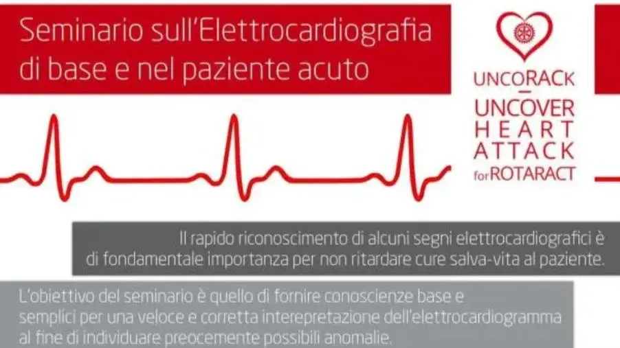 Elettrocardiogramma nel paziente acuto, un convegno all'Unical promosso dal Rotaract