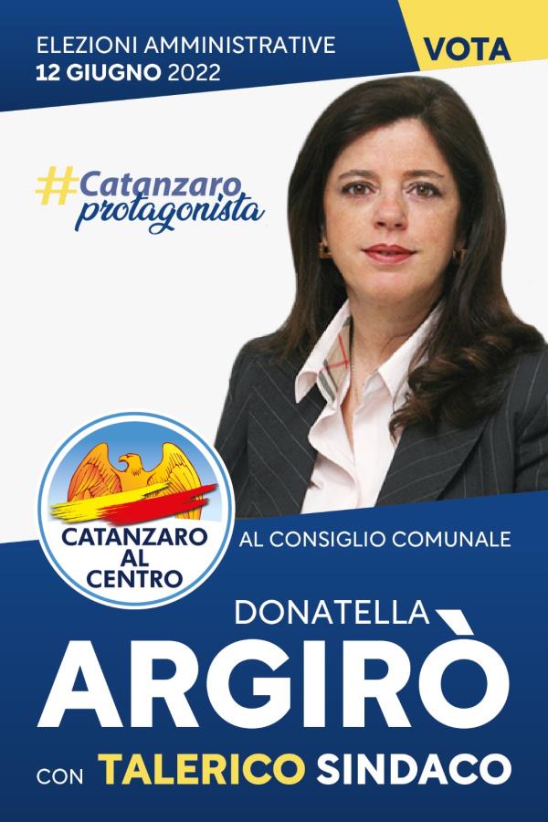 images Comunali Catanzaro, la candidata Donatella Argirò (Catanzaro al centro): "Io tra la gente con la gente" 