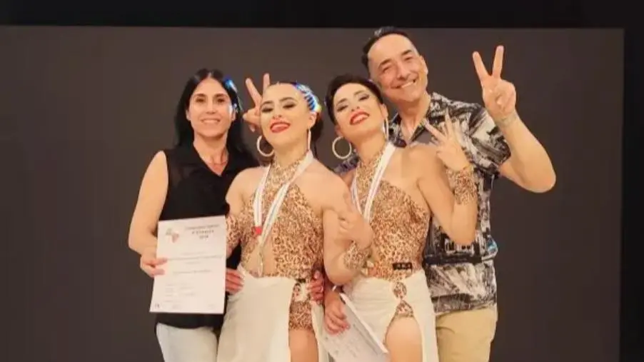 Oro per le catanzaresi Babini e Pettinato ai Campionati Nazionali di Danza Sportiva 