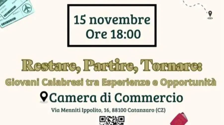 “Restare. Partire. Tornare. Giovani calabresi tra esperienze e opportunità”: domani in Camera di Commercio “il caminetto di confronto” 