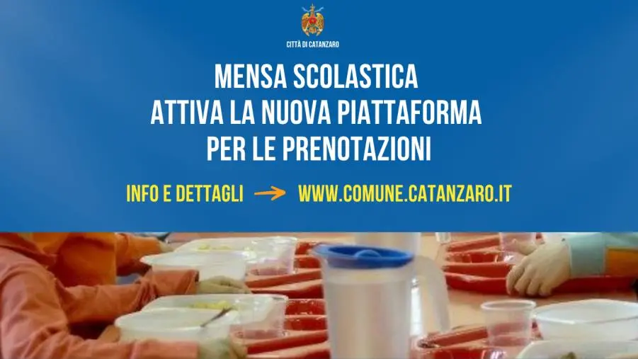 images  Mensa scolastica a Catanzaro, attiva la nuova piattaforma web per le prenotazioni