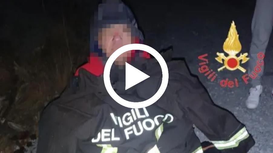 images Belvedere, uomo cade in un sentiero: salvato dai vigili del fuoco