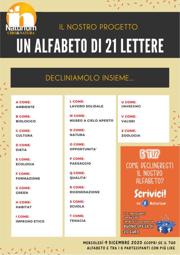 Ventuno modi per dire “Naturium” dalla A alla Z: su Facebook la nuova iniziativa del progetto culturale 
