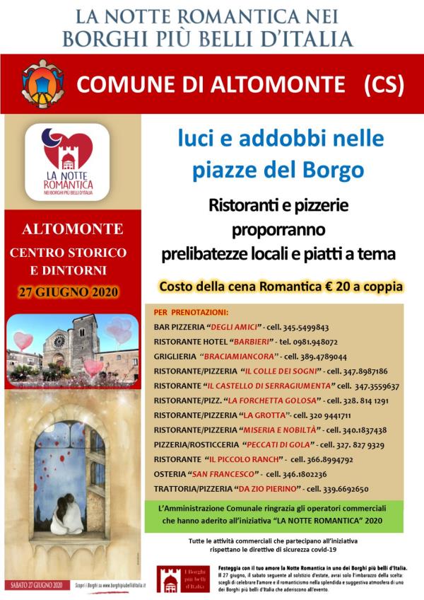 images Le piazze del borgo di Altomonte "profumano" di amore e sentimento per la "Notte romantica"