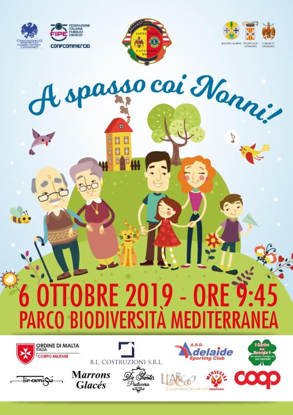 "A spasso coi nonni" al Parco della Biodiversità di Catanzaro con il Lions Club Catanzaro Host 