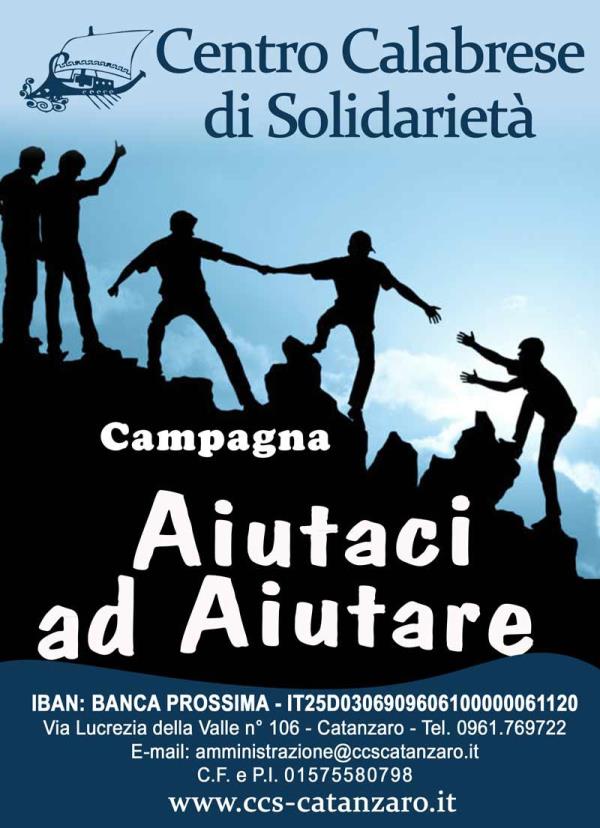 "Aiutaci ad aiutare" , lo slogan-appello del Centro di solidarietà calabrese