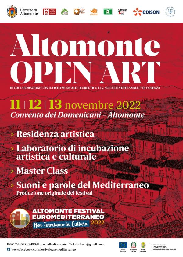 images Al via "Altomonte open Art", tre giorni di laboratori, suoni e parole del Mediterraneo