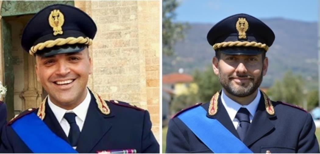 images Polizia. Il dirigente della Digos Caliò e il funzionario della Mobile Belvedere promossi a vice questore aggiunto