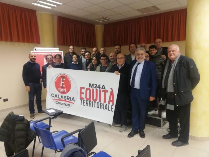 Nasce ufficialmente a Cosenza il circolo dell'Area Urbana del Movimento 24 Agosto - Equità Territoriale