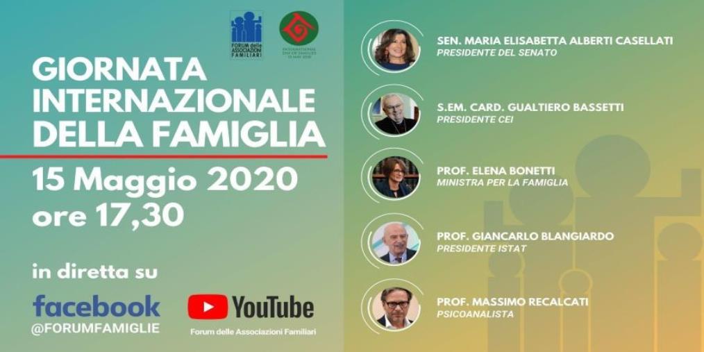 images Giornata internazionale della famiglia: oggi assemblea generale del Forum delle associazioni in diretta su Facebook e Youtube