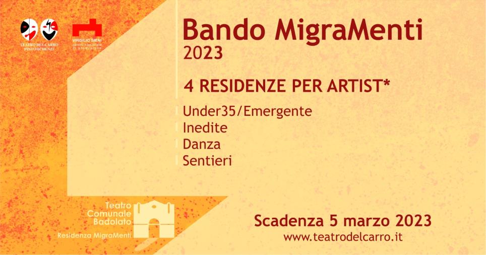 images MigraMenti, c’è tempo fino al 5 marzo per partecipare al bando per le nuove residenze artistiche