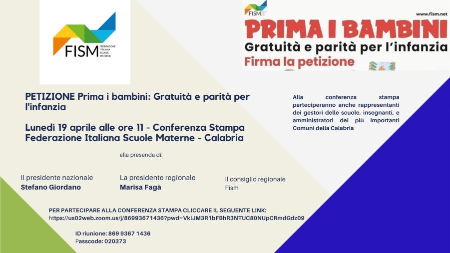 images Prima i bambini: gratuità e parità per l'infanzia. Domani conferenza stampa tra sindaci 