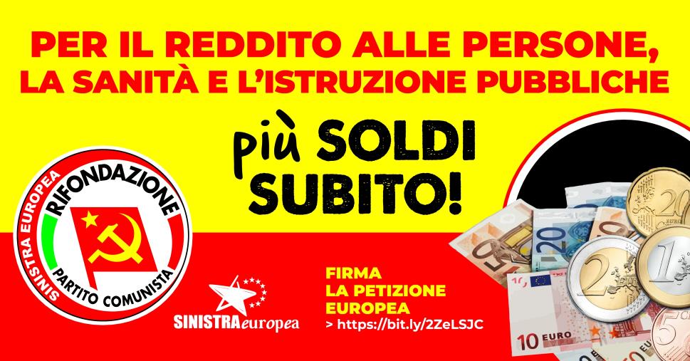 images Rifondazione Comunista lancia la campagna nazionale “Per il reddito alle persone, la sanità e l’istruzione pubbliche” 