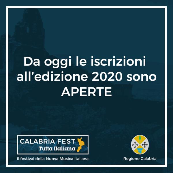 images Al via le iscrizioni del "Calabria Fest Tutta Italiana 2020", la finalissima a Lamezia Terme 