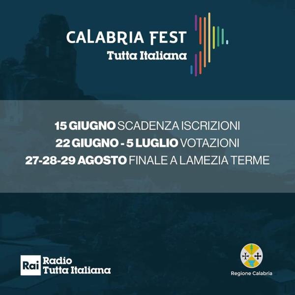 images Ultima settimana per iscriversi al "Calabria fest-Rai radio tutta italiana 2020". La finalissima a Lamezia Terme
